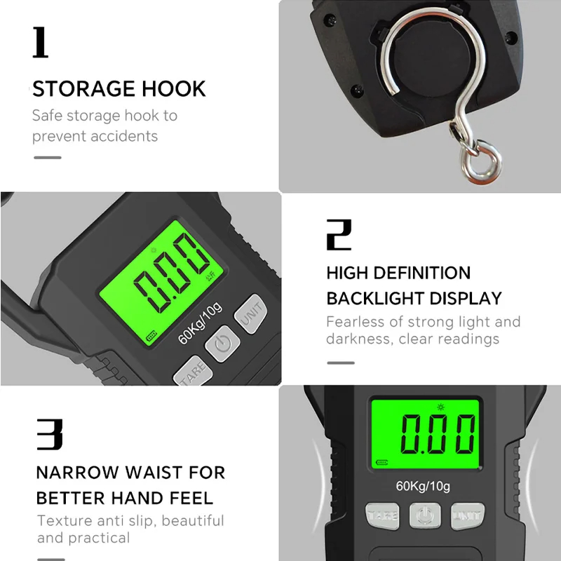 60kg/10g LCD Digital Hanging S - Tape Dispenser Weighted บทวิจารณ์และราคา