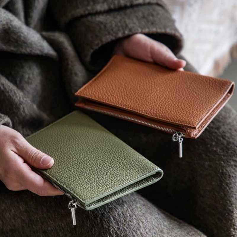 Leather Passport Holder Covers - Index Card Holder บทวิจารณ์และราคา