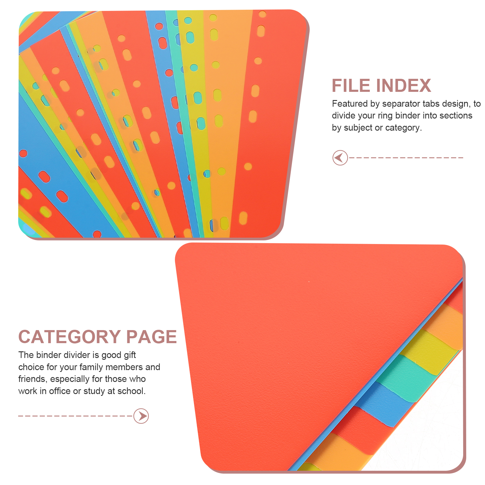 A4 Index Pages Plastic Binder  - Tab Divider A4 บทวิจารณ์และราคา