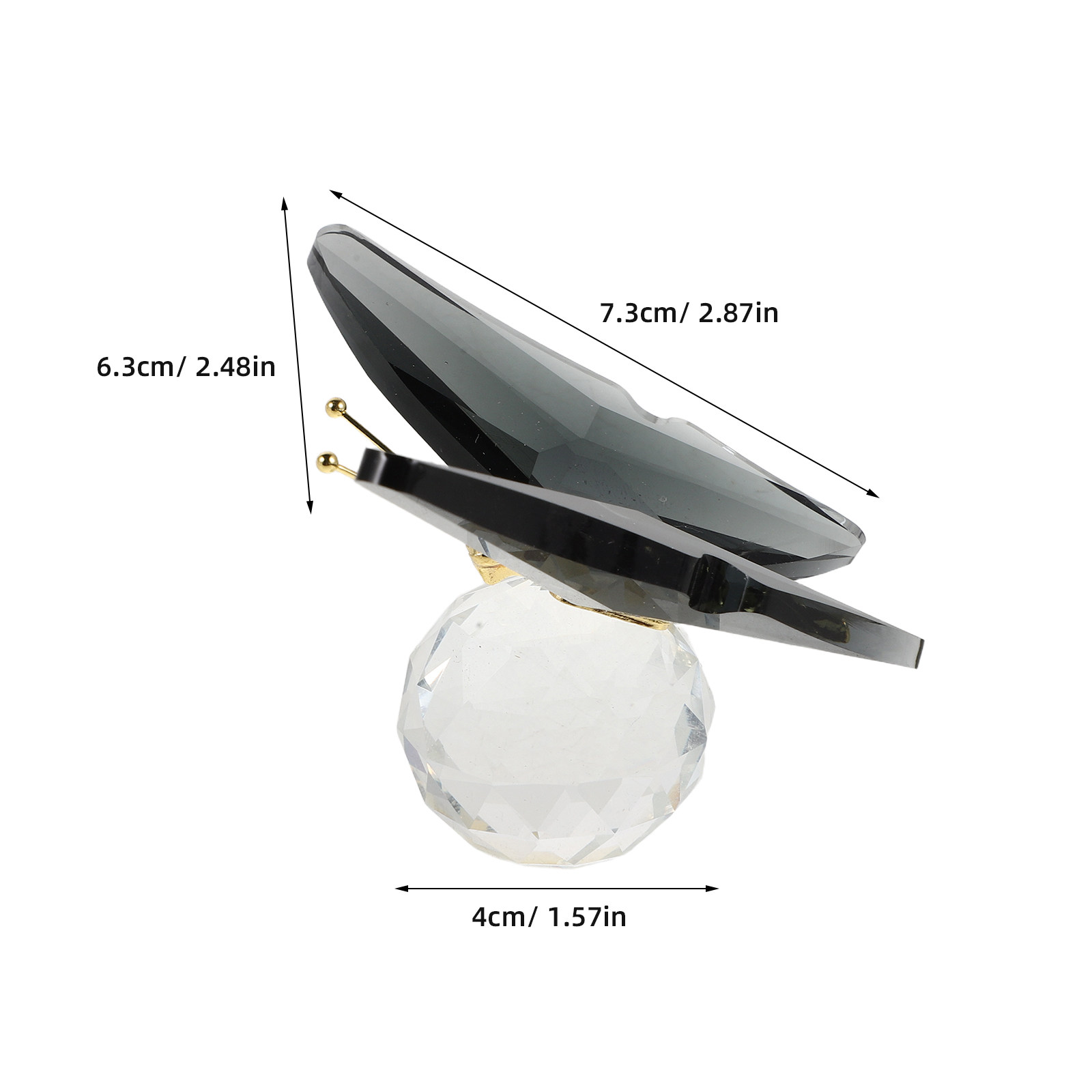 Glass Butterfly Paperweight Cr - Paper Weight Crystal บทวิจารณ์และราคา