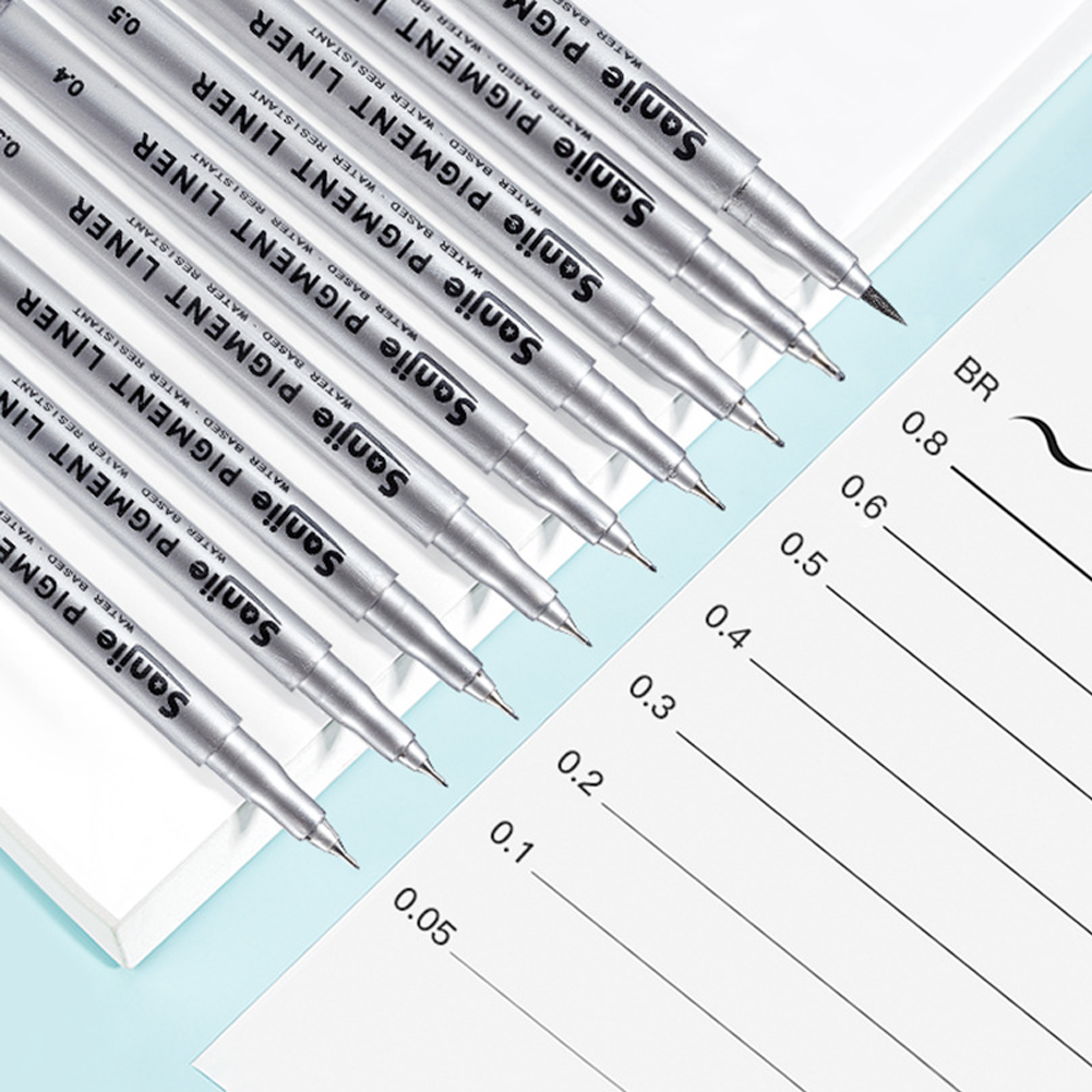 9-Piece Fine Line Waterproof I - Correction Pen Fine บทวิจารณ์และราคา