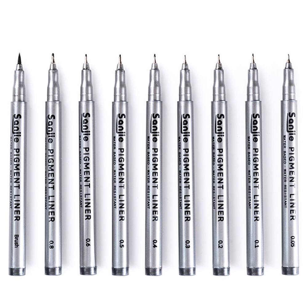9-Piece Fine Line Waterproof I - Correction Pen Fine บทวิจารณ์และราคา