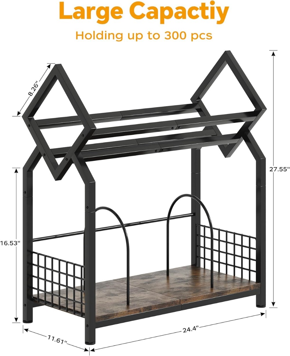 2-Tier Vinyl Record Storage Ho - Magazine Holder Rack บทวิจารณ์และราคา