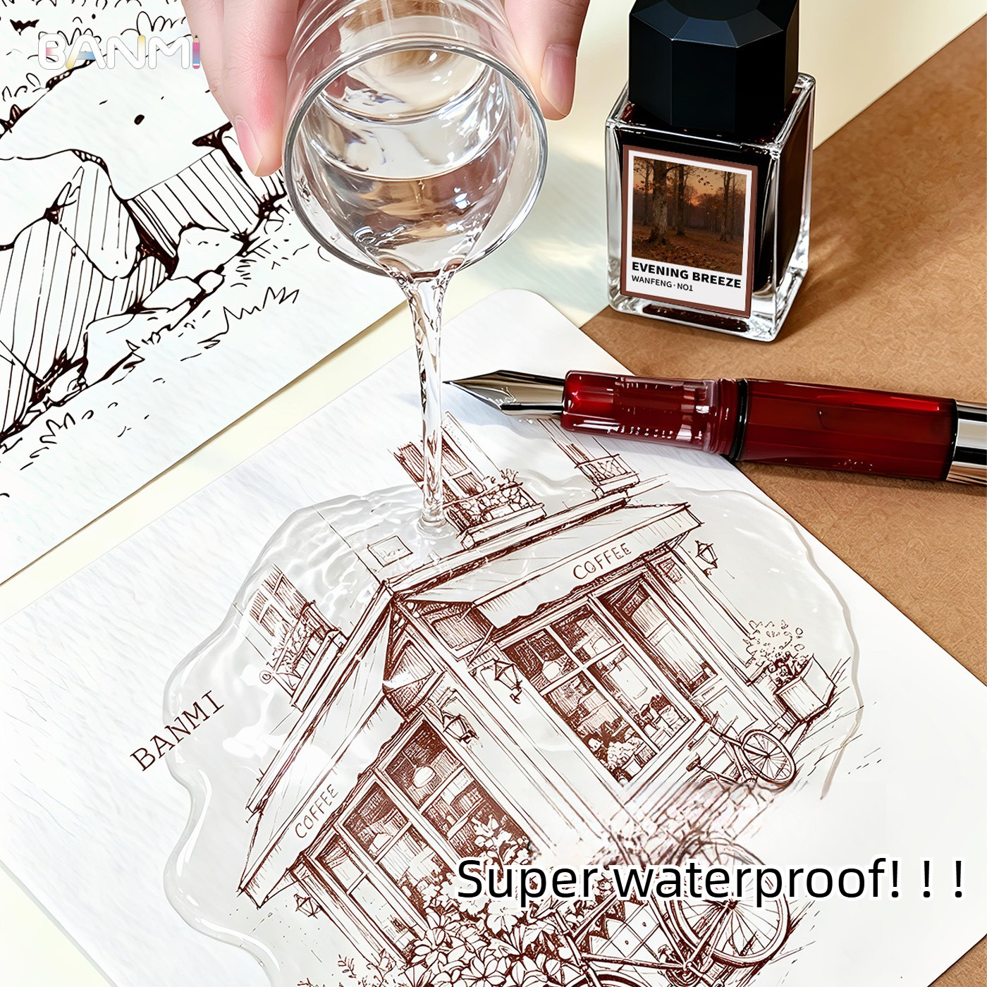 BANMI 10 Color Fountain Pens I - Fountain Pen Bottled Ink บทวิจารณ์และราคา