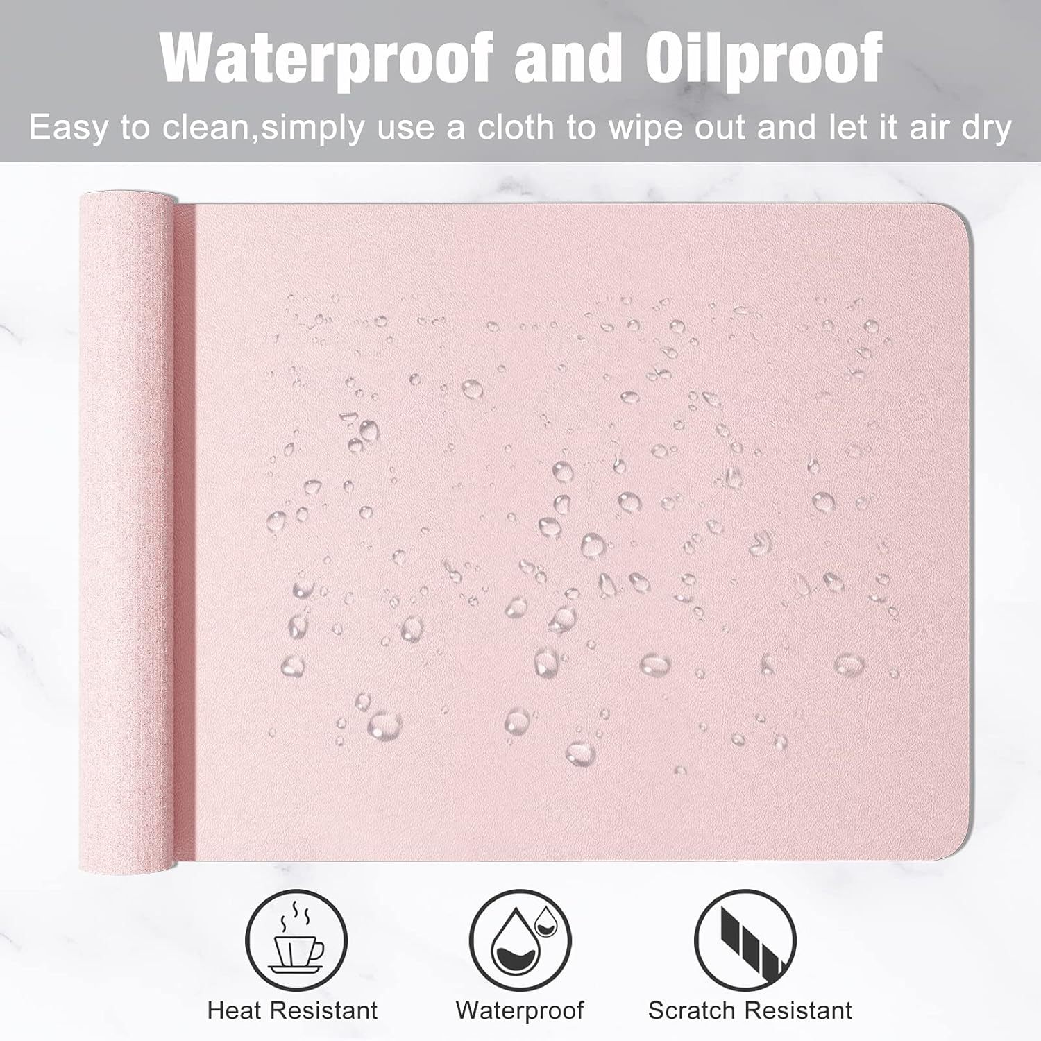 1 Pcs Large Size 60*30mm Offic - Leather Desk Pad บทวิจารณ์และราคา