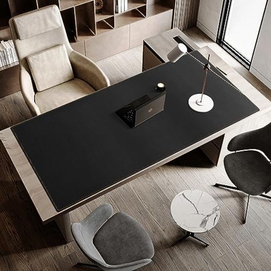 63x31.5 Leather Desk Mat XXL L - Leather Desk Pad บทวิจารณ์และราคา