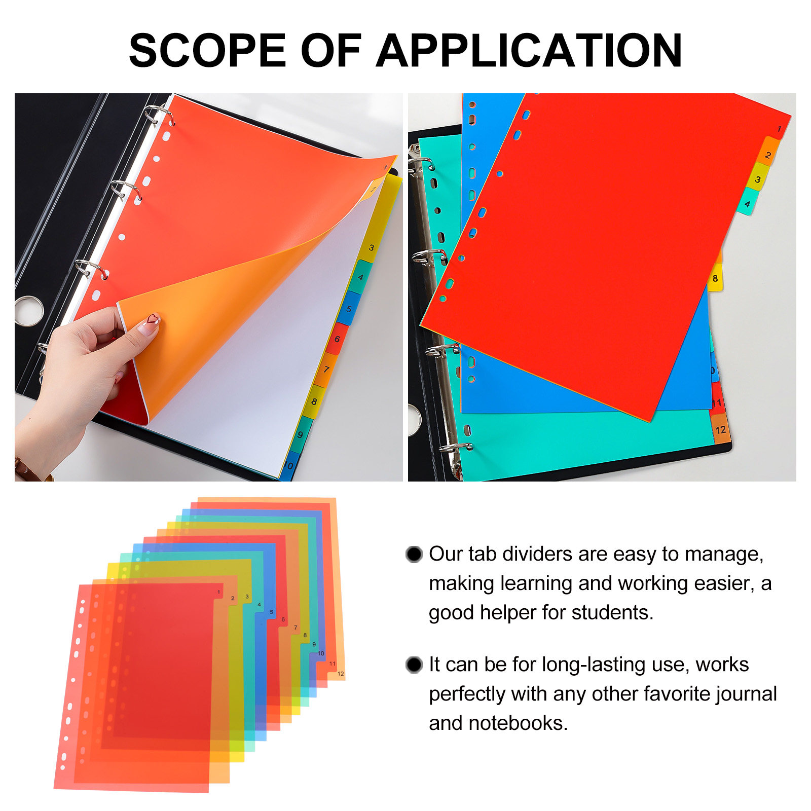 Binder Dividers A4 Colored Pla - Tab Divider A4 บทวิจารณ์และราคา