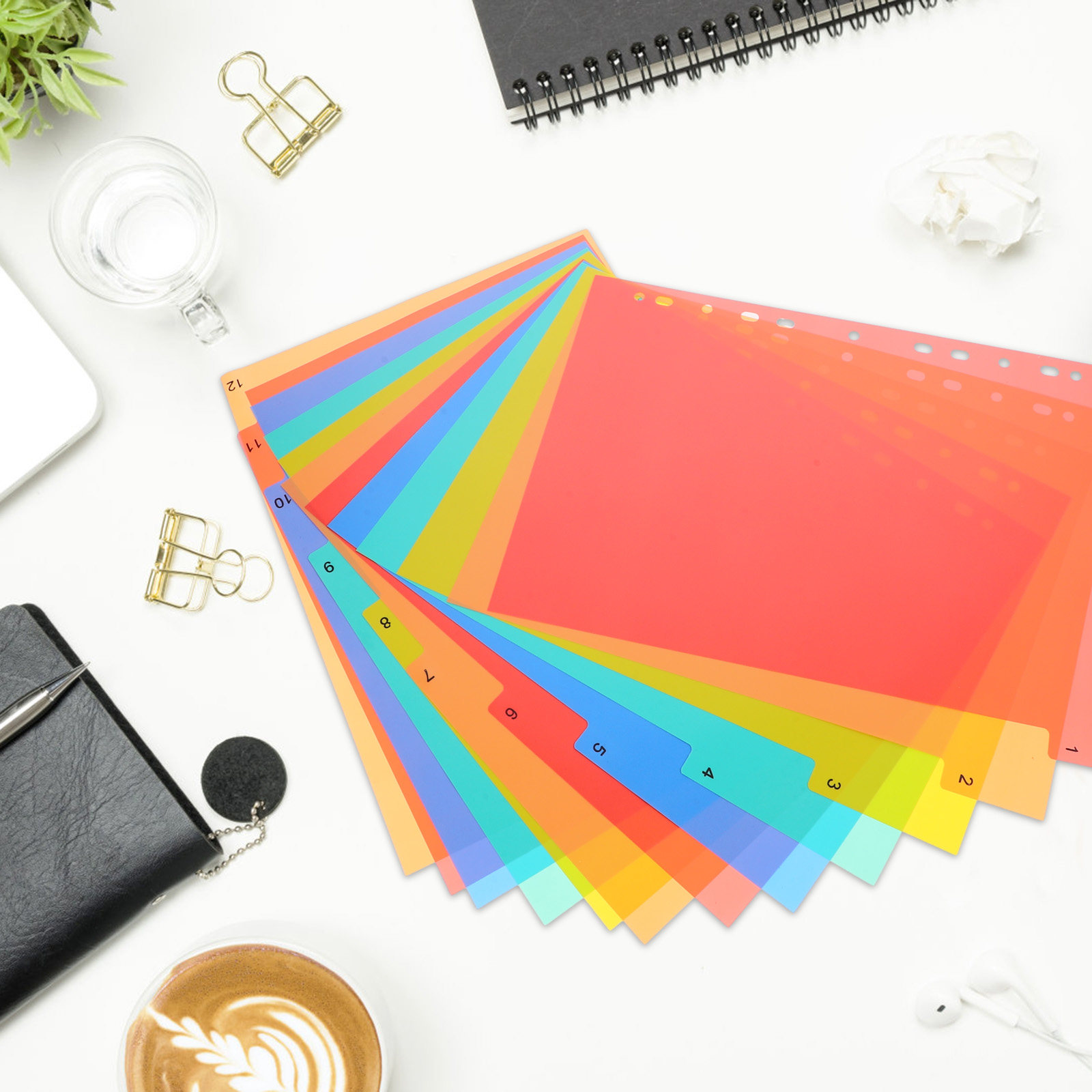 Binder Dividers A4 Colored Pla - Tab Divider A4 บทวิจารณ์และราคา