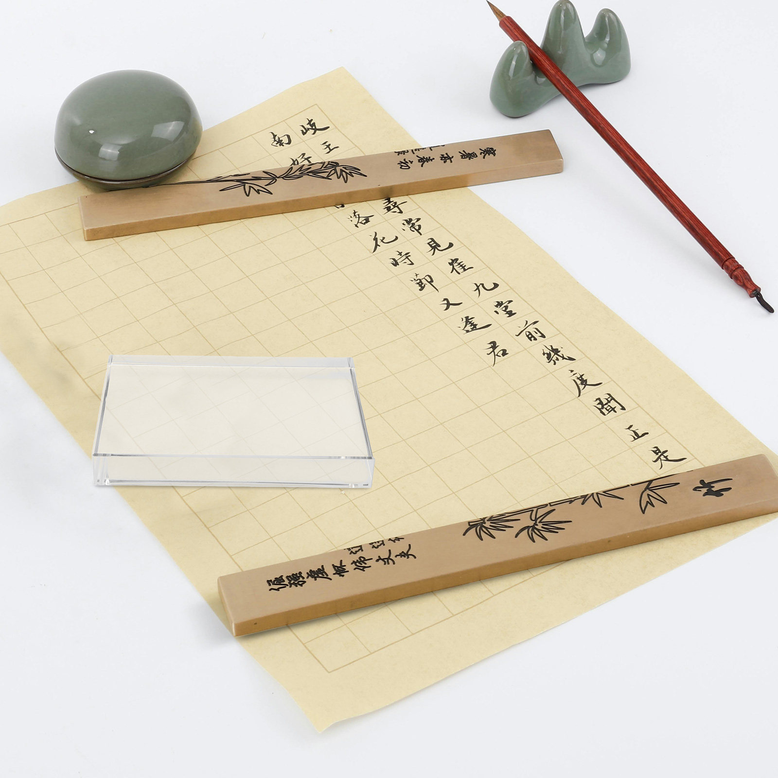 Clear Crystal Square Paperweig - Paper Weight Crystal บทวิจารณ์และราคา