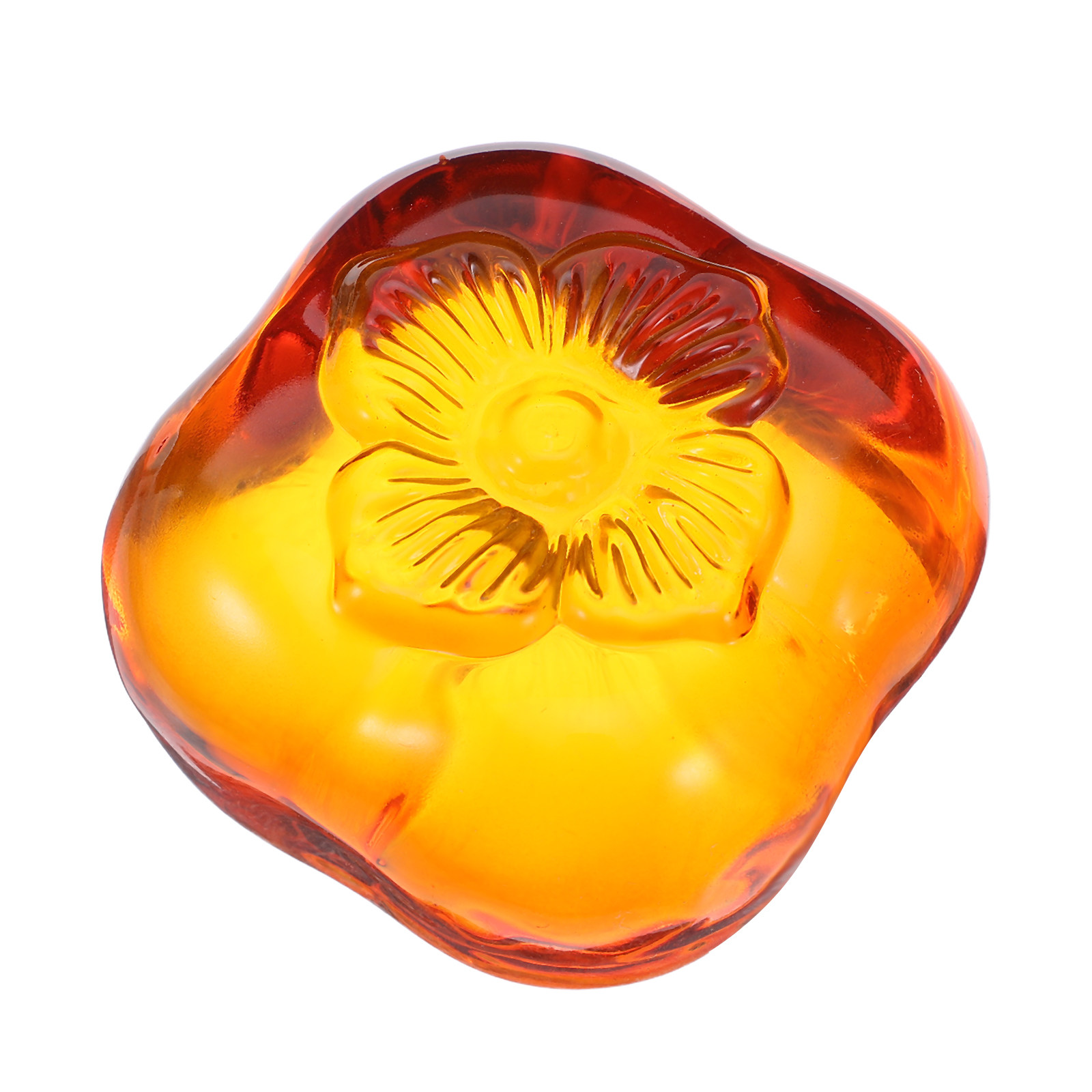 Heavy Glass Persimmon Paperwei - Book Weight Glass บทวิจารณ์และราคา
