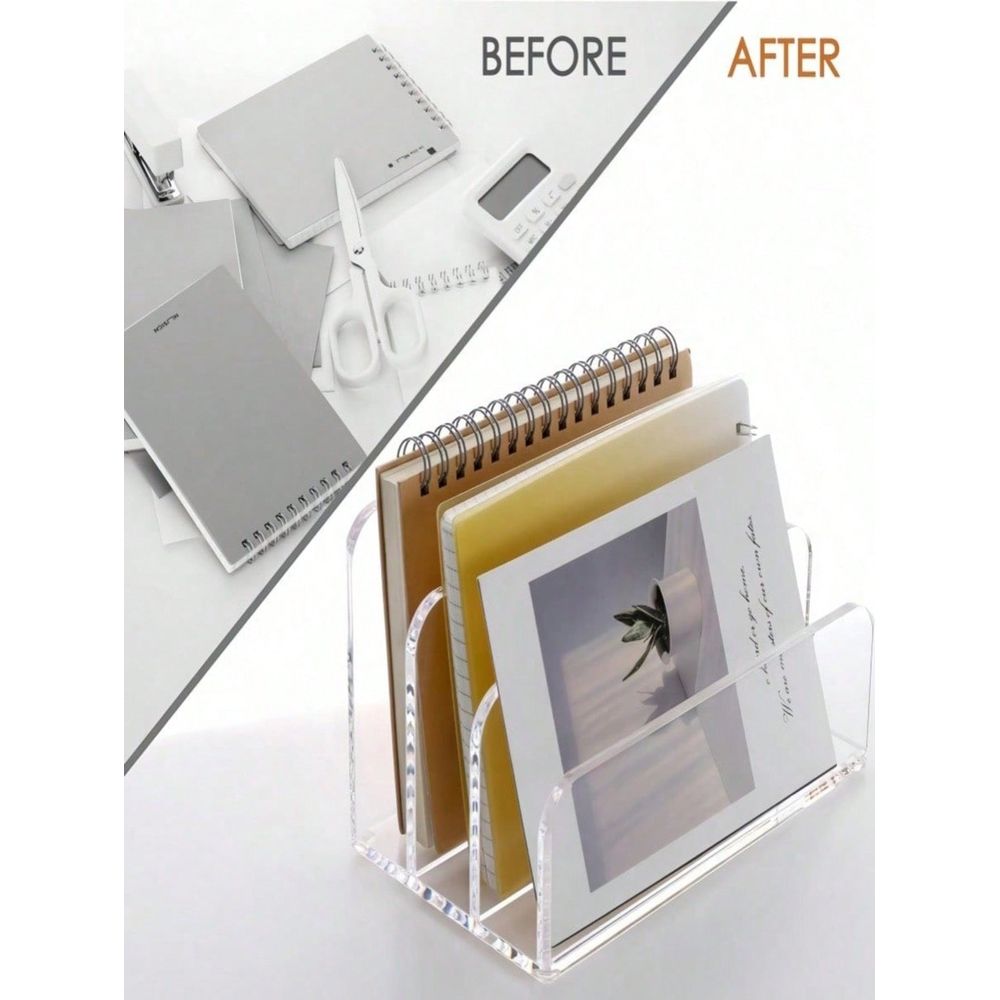 Acrylic File Folder, Desk File - Magazine Holder Rack บทวิจารณ์และราคา