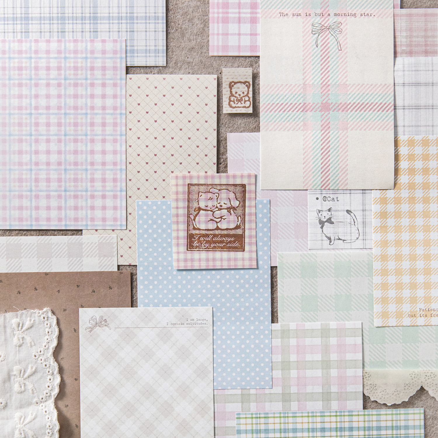 50pcs creative plaid Decor Scr - Ink Blotter Paper บทวิจารณ์และราคา