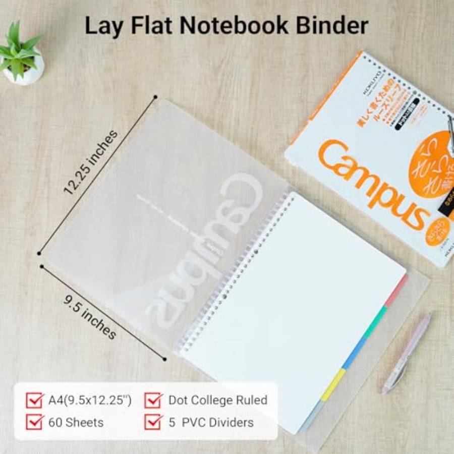 5 Subject Spiral Notebook, Cam - Tab Divider A4 บทวิจารณ์และราคา