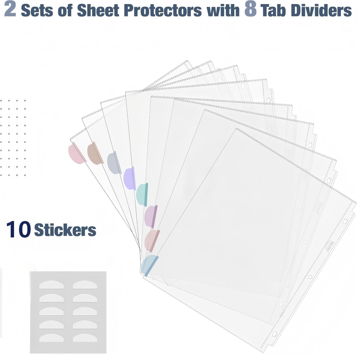 A4 Clear Sheet Protectors with - Tab Divider A4 บทวิจารณ์และราคา