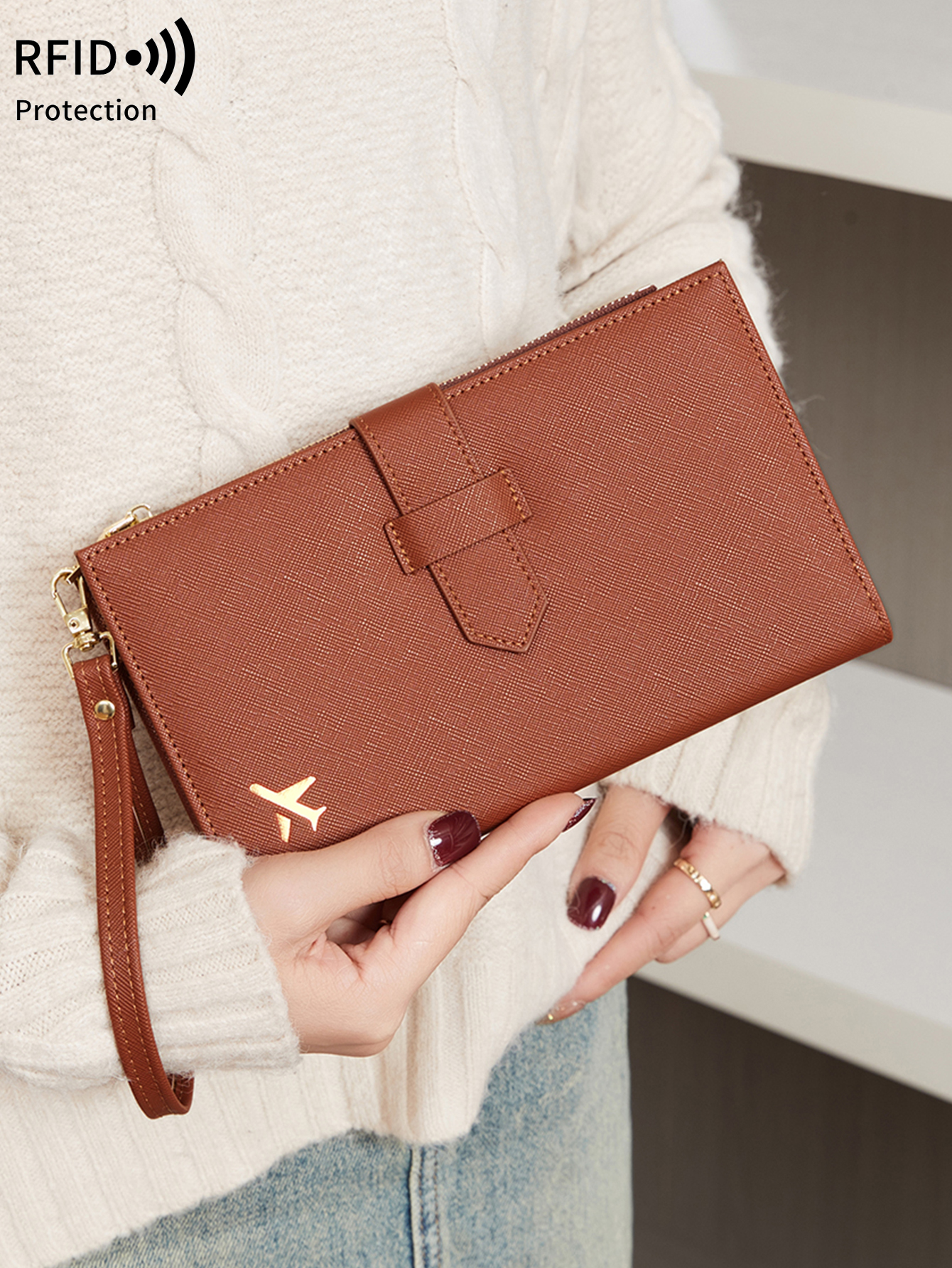 Fashionable PU leather airplan - Index Card Holder บทวิจารณ์และราคา