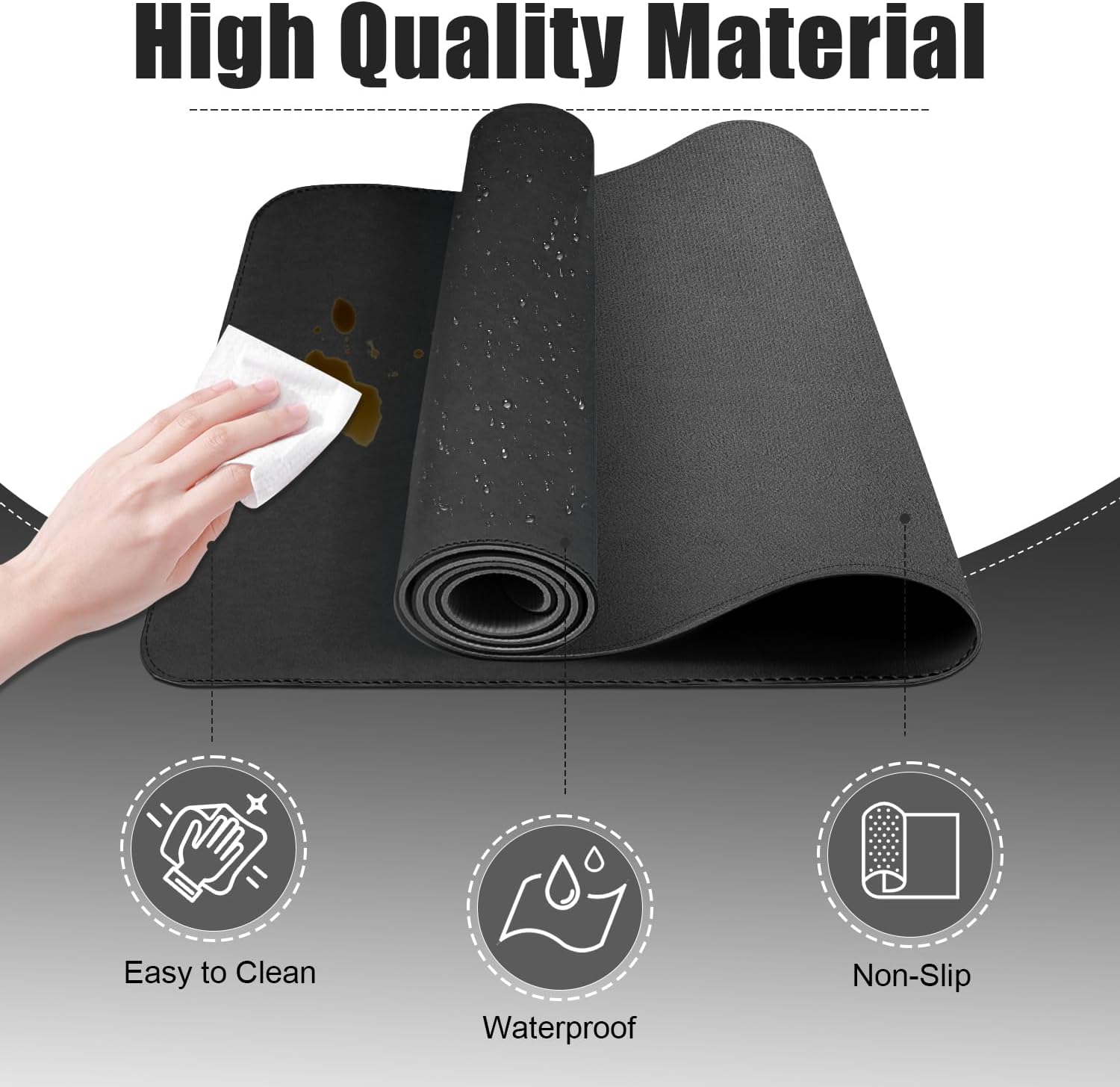 Large Leather Desk Pad Protect - Leather Desk Pad บทวิจารณ์และราคา
