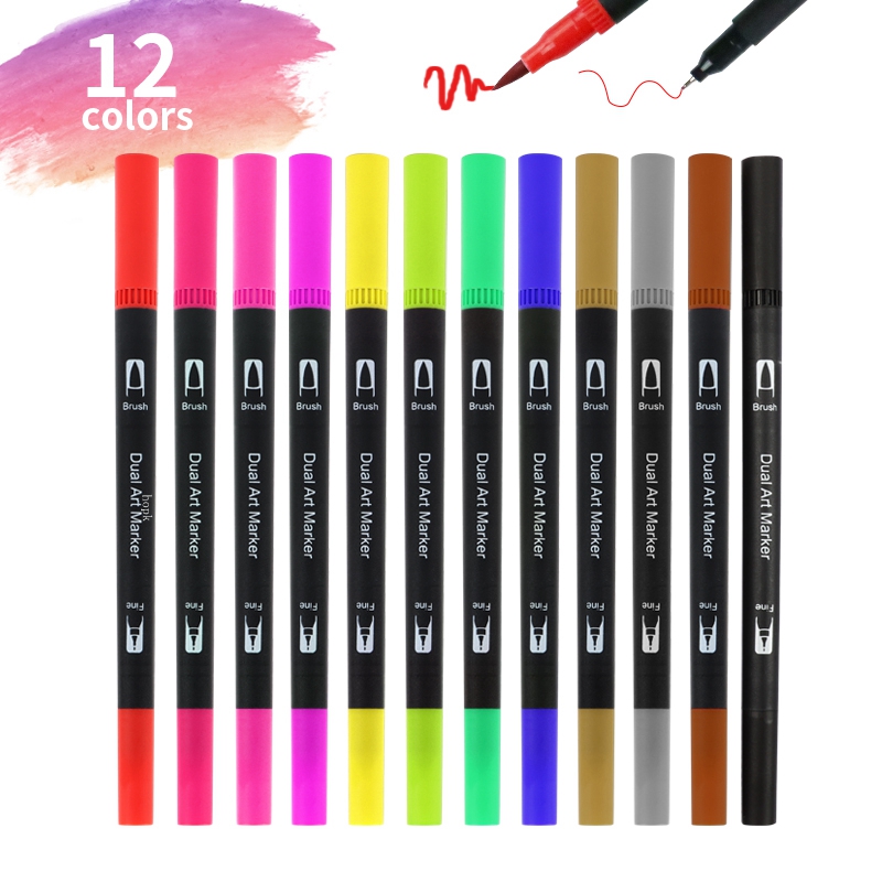 12 Colors Artist Coloring Mark - Correction Pen Fine บทวิจารณ์และราคา