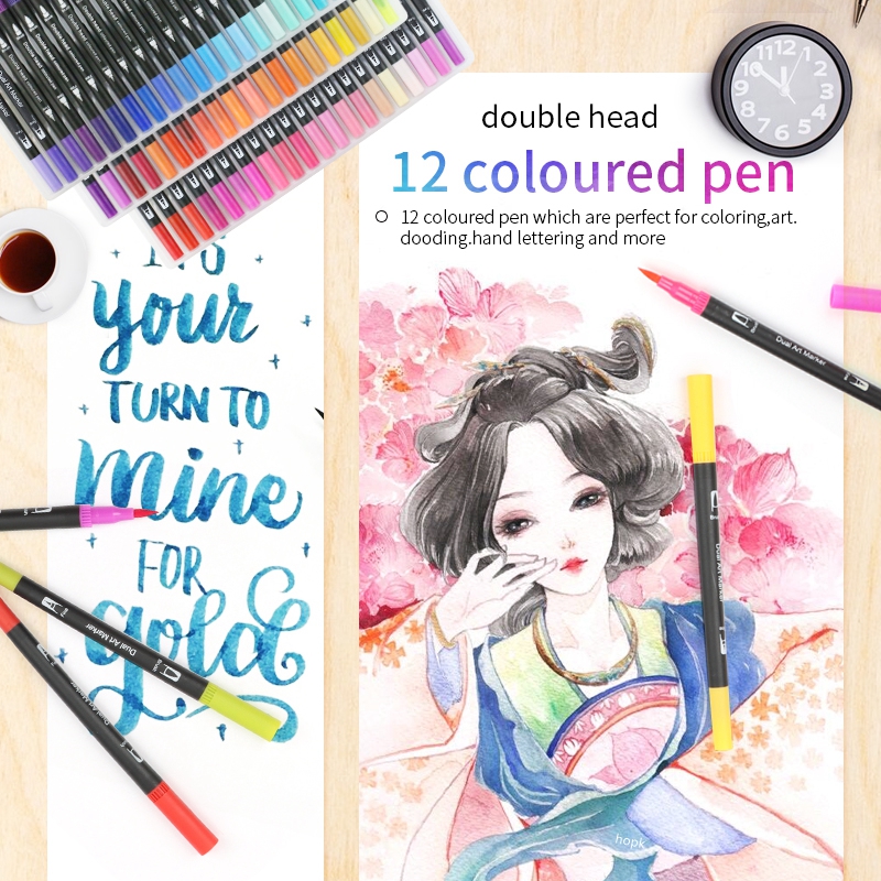 12 Colors Artist Coloring Mark - Correction Pen Fine บทวิจารณ์และราคา