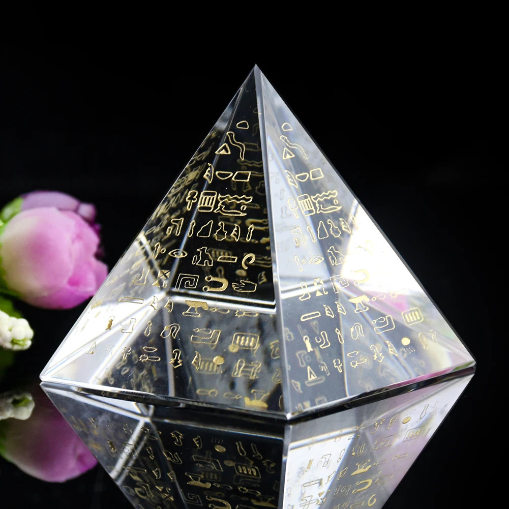 Egyptian Hieroglyph Crystal Py - Paper Weight Crystal บทวิจารณ์และราคา