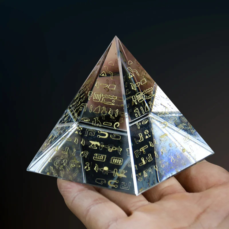Egyptian Hieroglyph Crystal Py - Paper Weight Crystal บทวิจารณ์และราคา