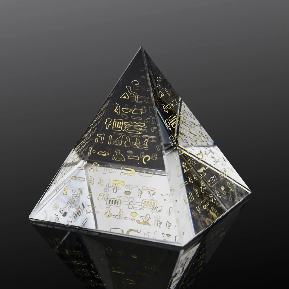 Egyptian Hieroglyph Crystal Py - Paper Weight Crystal บทวิจารณ์และราคา