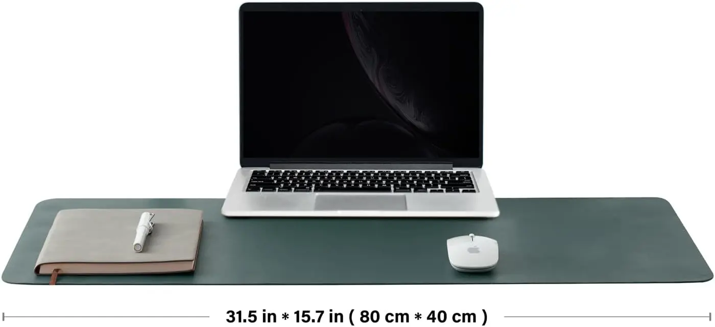 Cork Desk Mat Dual-Sided Desk  - Leather Desk Pad บทวิจารณ์และราคา