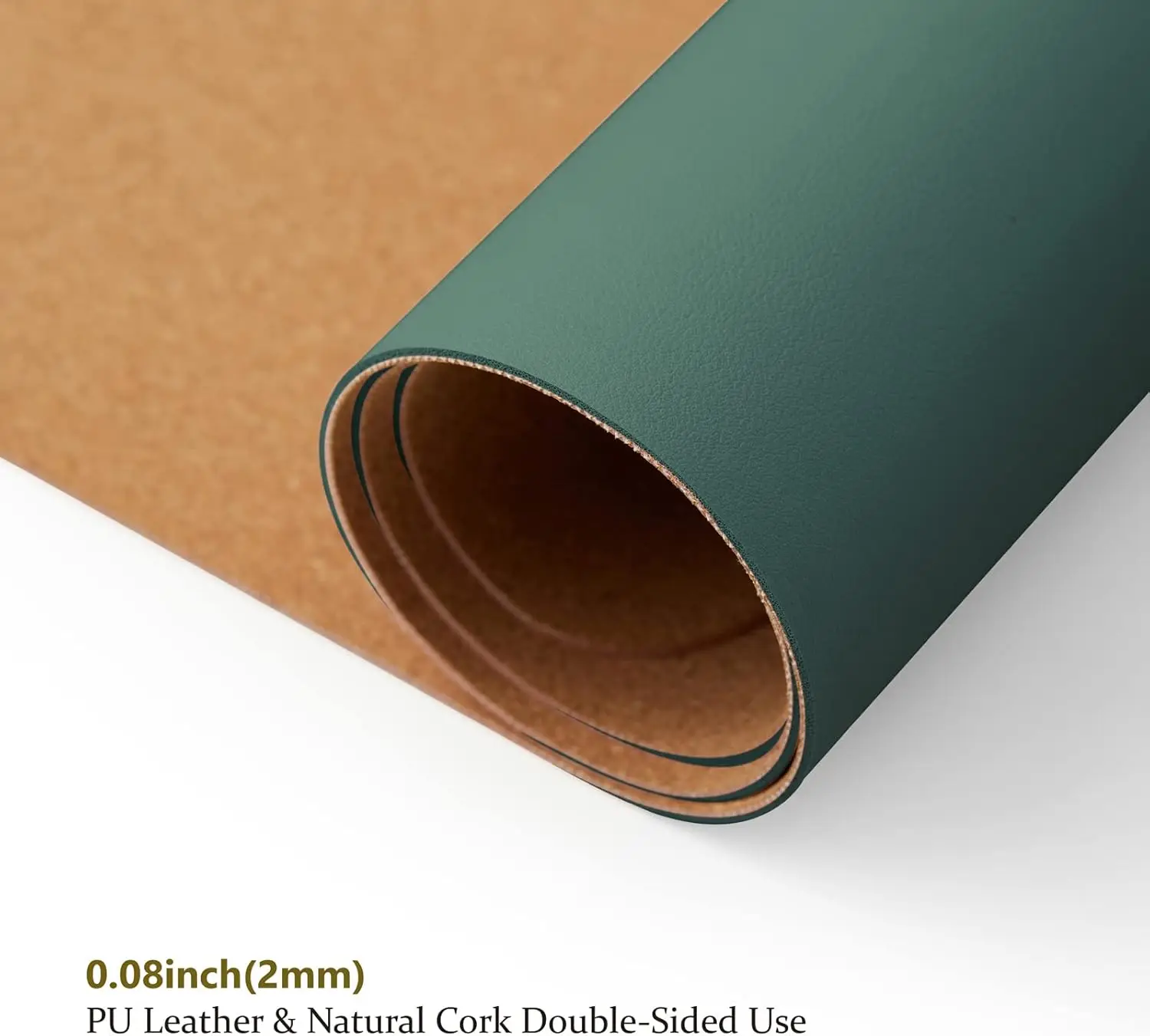 Cork Desk Mat Dual-Sided Desk  - Leather Desk Pad บทวิจารณ์และราคา