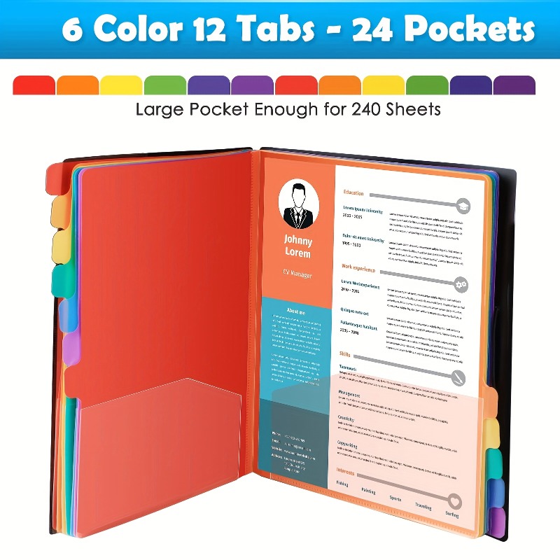 1Pc Black/White Cover Multi-La - Tab Divider A4 บทวิจารณ์และราคา