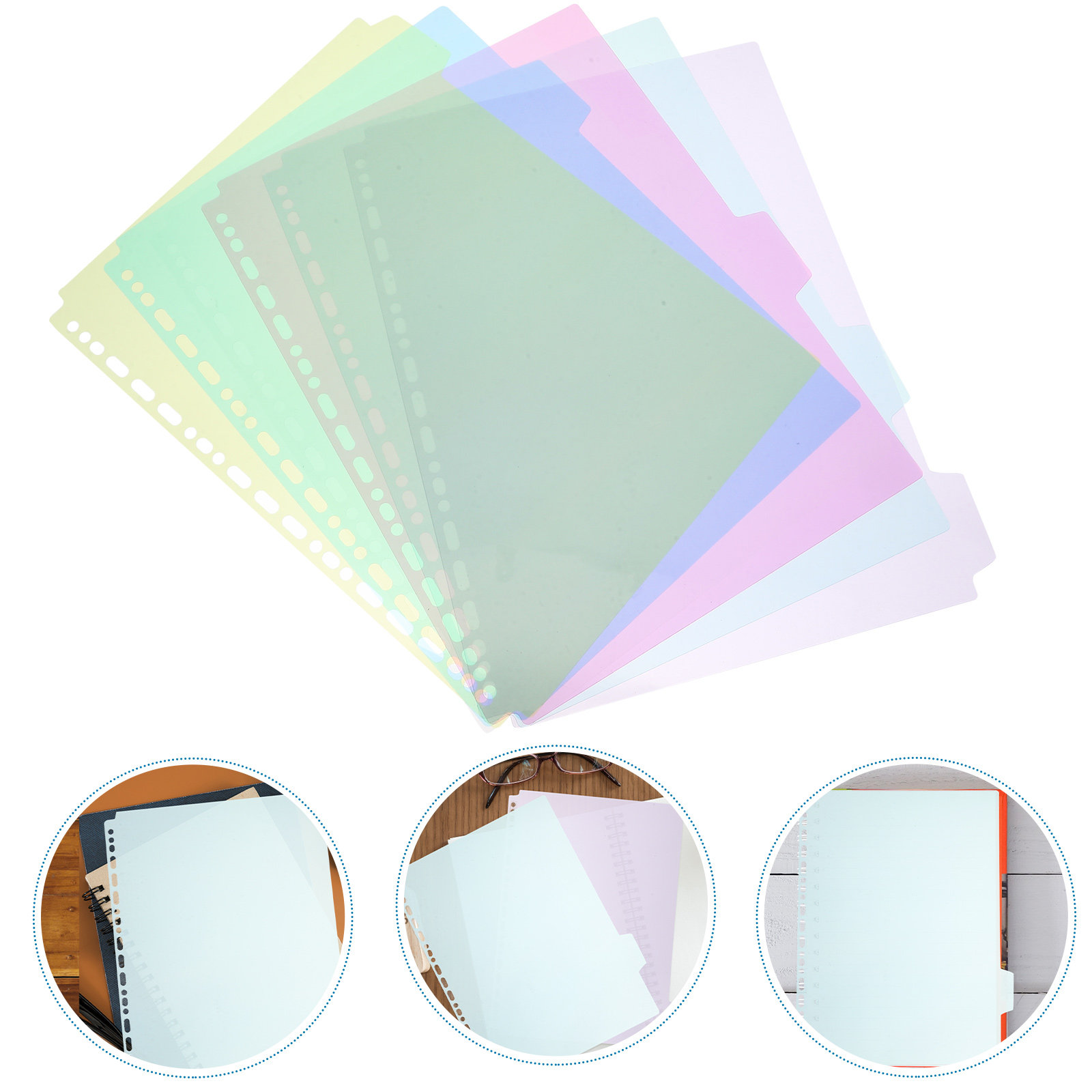 6Pcs Tabbed File Dividers A4 B - Tab Divider A4 บทวิจารณ์และราคา