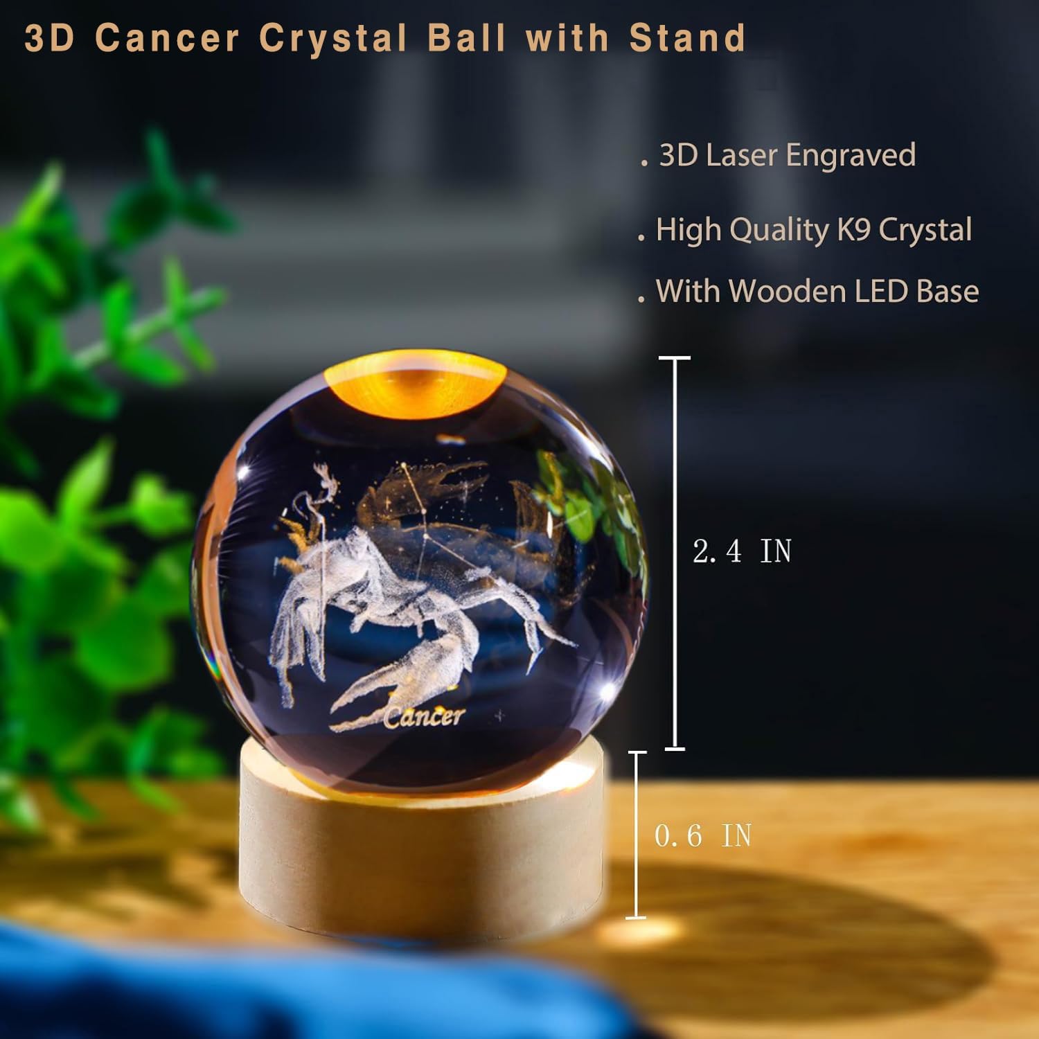 3D Cancer Constellation Crysta - Paper Weight Crystal บทวิจารณ์และราคา