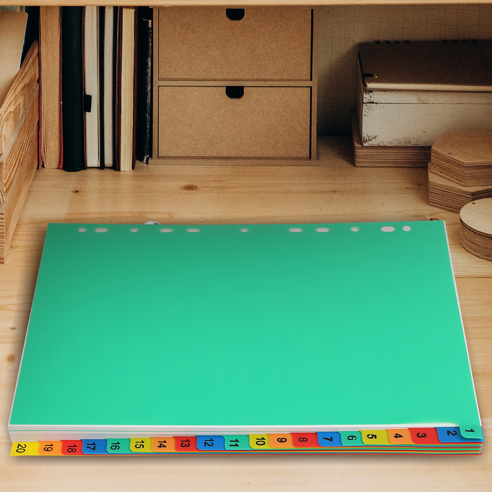 20 Pages A4 Colorful Plastic T - Tab Divider A4 บทวิจารณ์และราคา