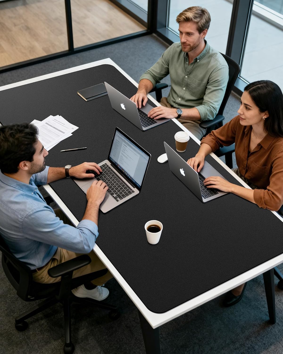Large PU Leather Desk Mat 35.4 - Leather Desk Pad บทวิจารณ์และราคา