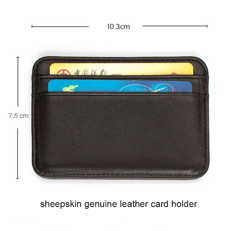 Genuine Leather Visit Card Hol - Index Card Holder บทวิจารณ์และราคา