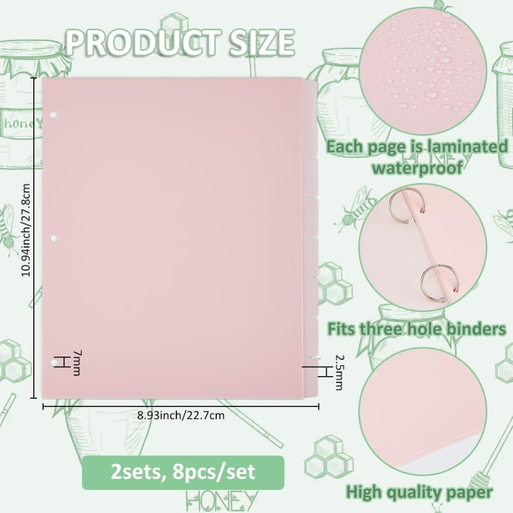16 Sheets 3 Ring A4 Pink Binde - Tab Divider A4 บทวิจารณ์และราคา