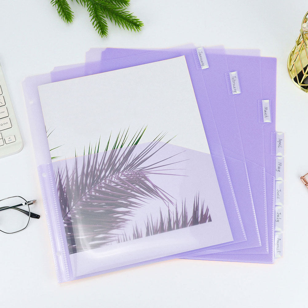 2Sets Binder Dividers Plastic  - Tab Divider A4 บทวิจารณ์และราคา