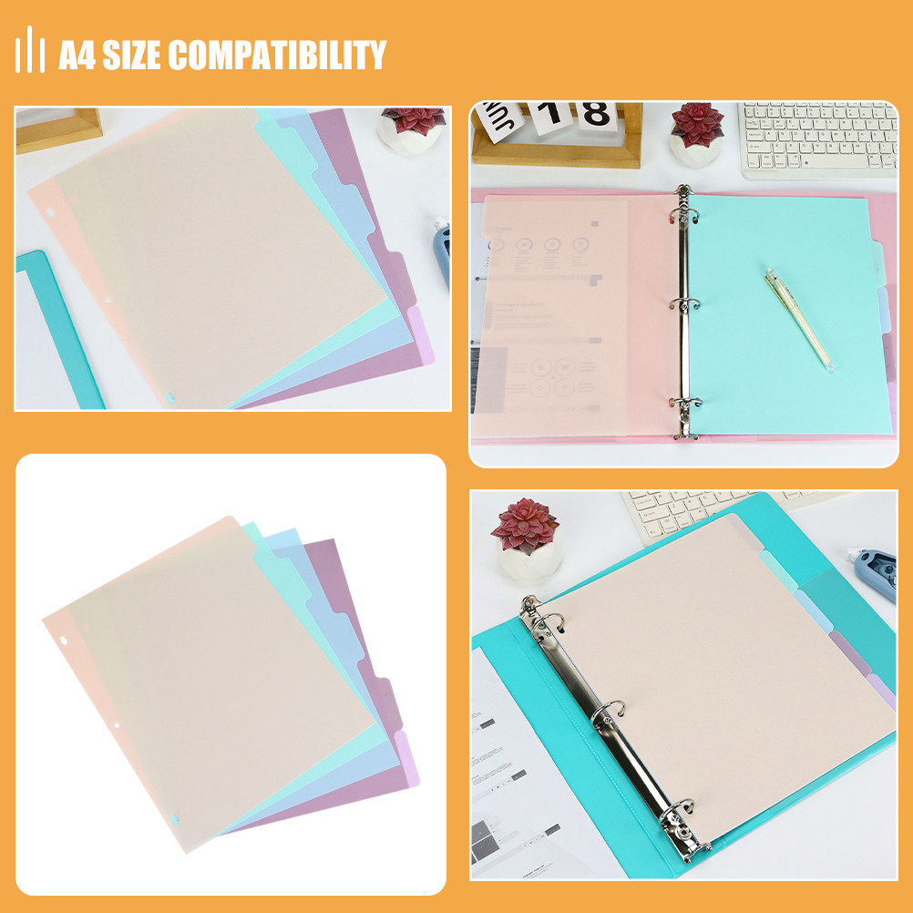 1Set Binder Dividers A4 Froste - Tab Divider A4 บทวิจารณ์และราคา