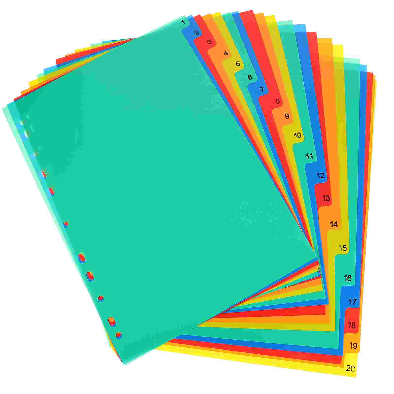 20 Pcs A4 Separated Loose Leaf - Tab Divider A4 บทวิจารณ์และราคา