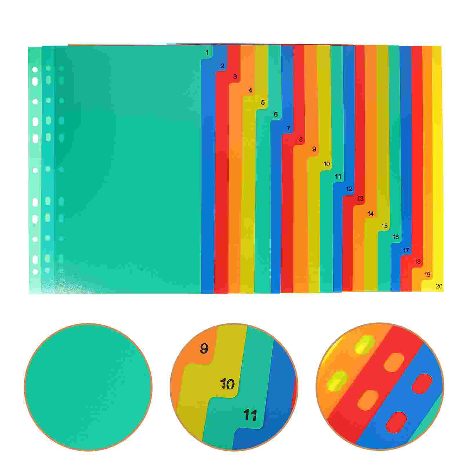 20 Pcs A4 Separated Loose Leaf - Tab Divider A4 บทวิจารณ์และราคา