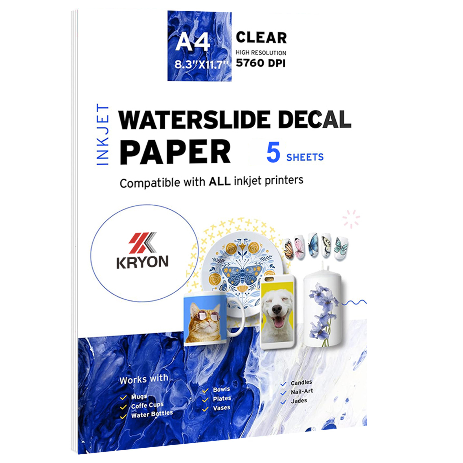 5 Sheets A4 Size Inkjet Waters - Ink Blotter Paper บทวิจารณ์และราคา