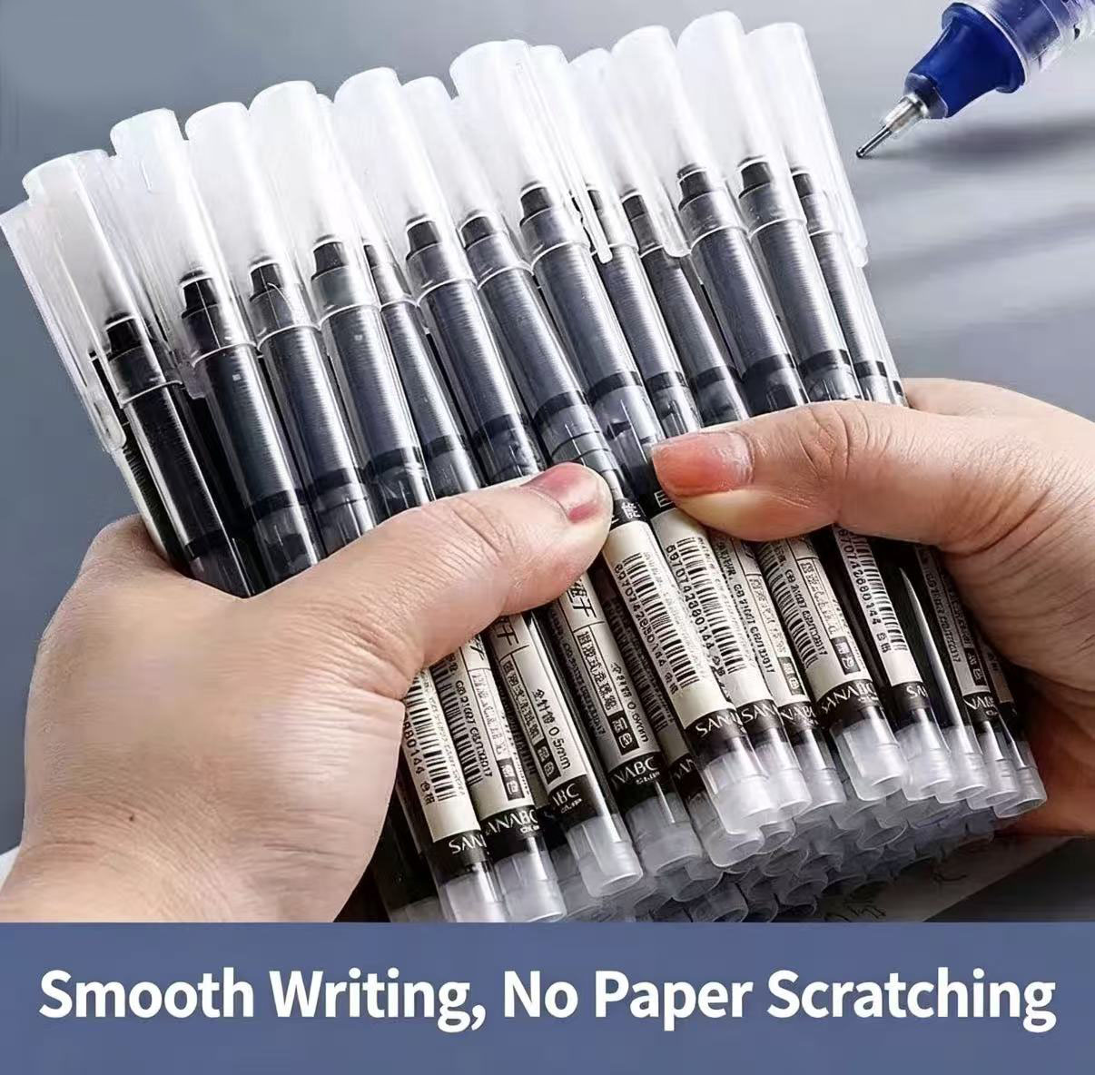 6 Pack Click Gel Pens 0.5mm Bl - Gel Refill Pack บทวิจารณ์และราคา