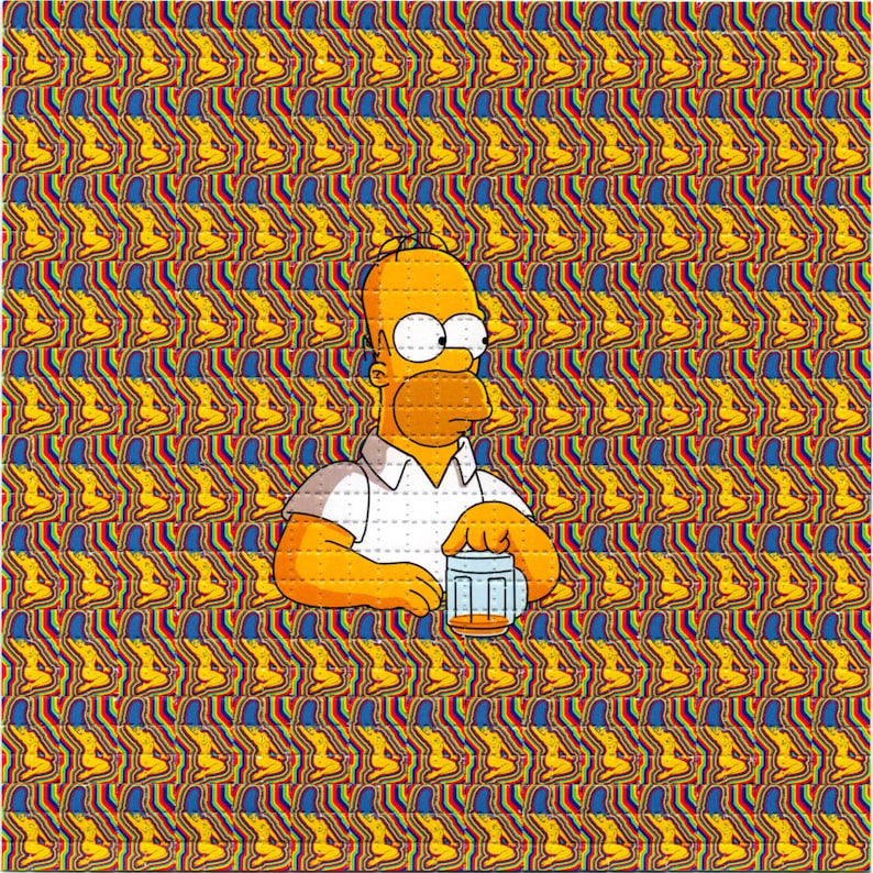 Naked Marge Psychedelic LSD/Ac - Ink Blotter Paper บทวิจารณ์และราคา