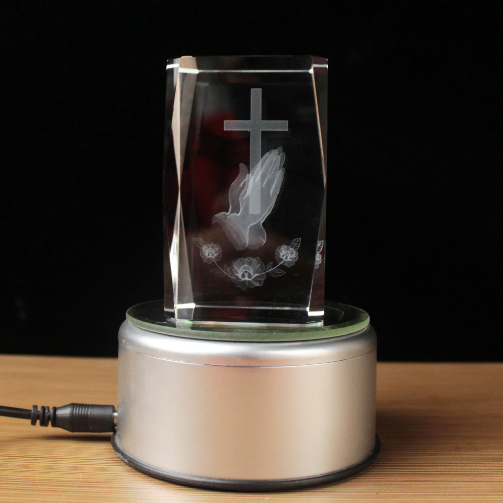 3D Laser Crystal Religious Cub - Paper Weight Crystal บทวิจารณ์และราคา