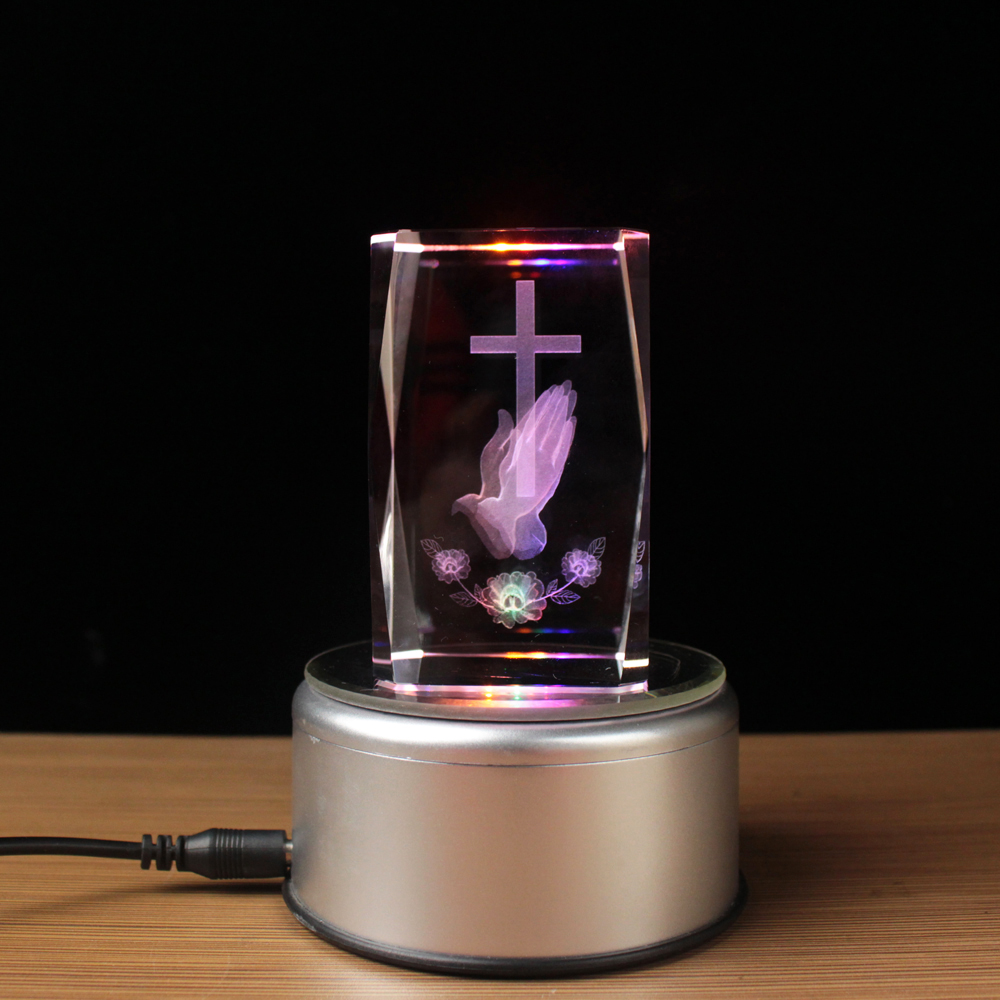 3D Laser Crystal Religious Cub - Paper Weight Crystal บทวิจารณ์และราคา