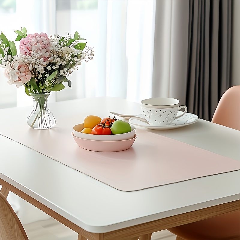 1pc Large Faux Leather Mouse P - Leather Desk Pad บทวิจารณ์และราคา