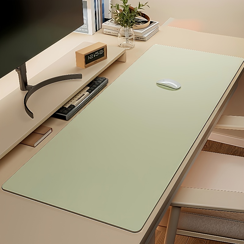 1pc Large Faux Leather Mouse P - Leather Desk Pad บทวิจารณ์และราคา