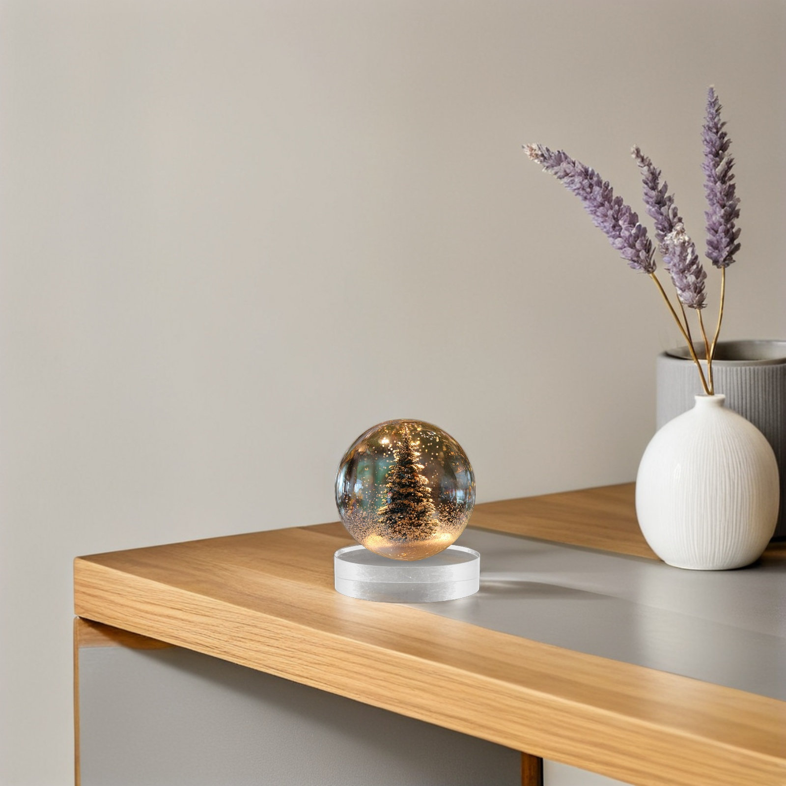 2Pcs Transparent Crystal Round - Paper Weight Crystal บทวิจารณ์และราคา