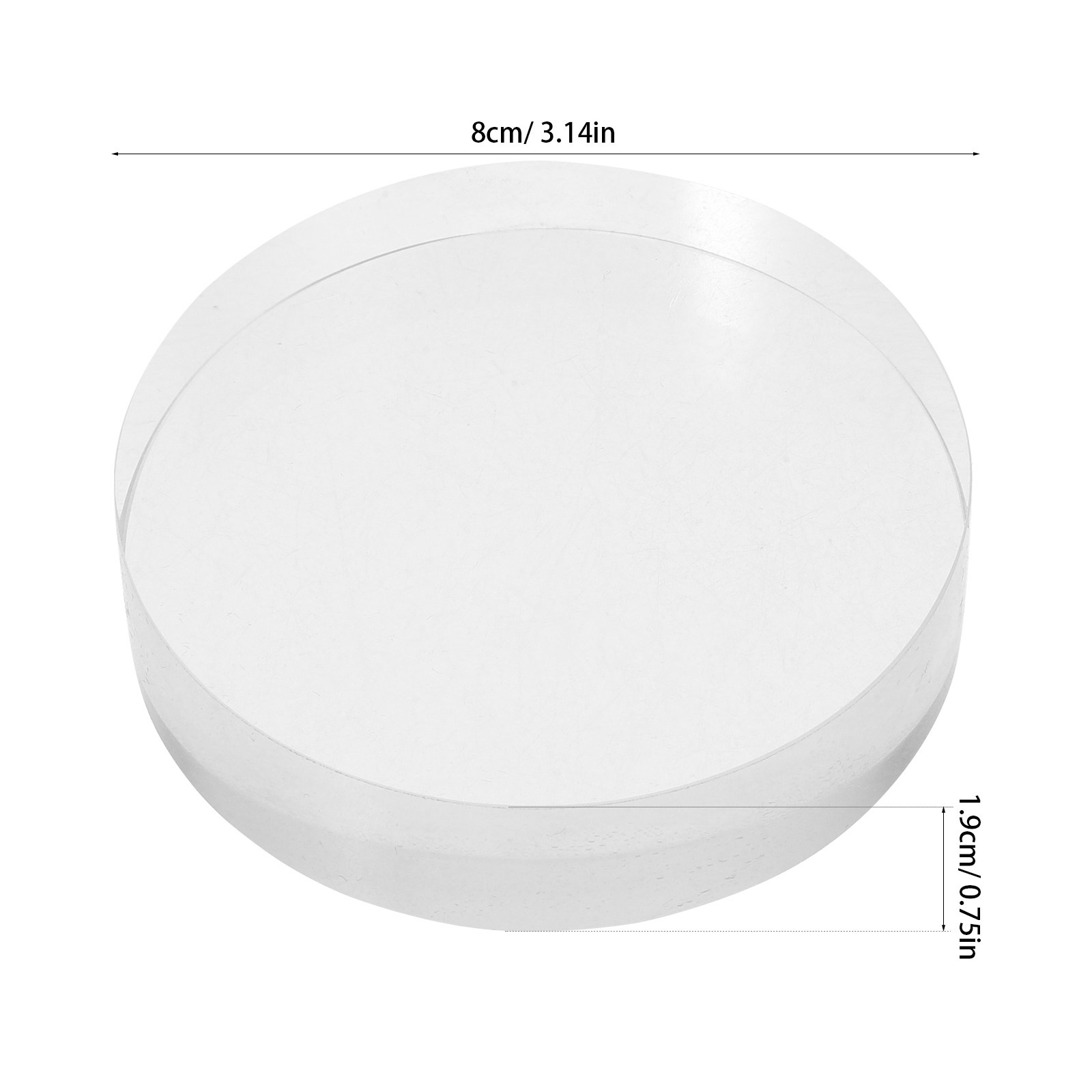 2Pcs Transparent Crystal Round - Paper Weight Crystal บทวิจารณ์และราคา