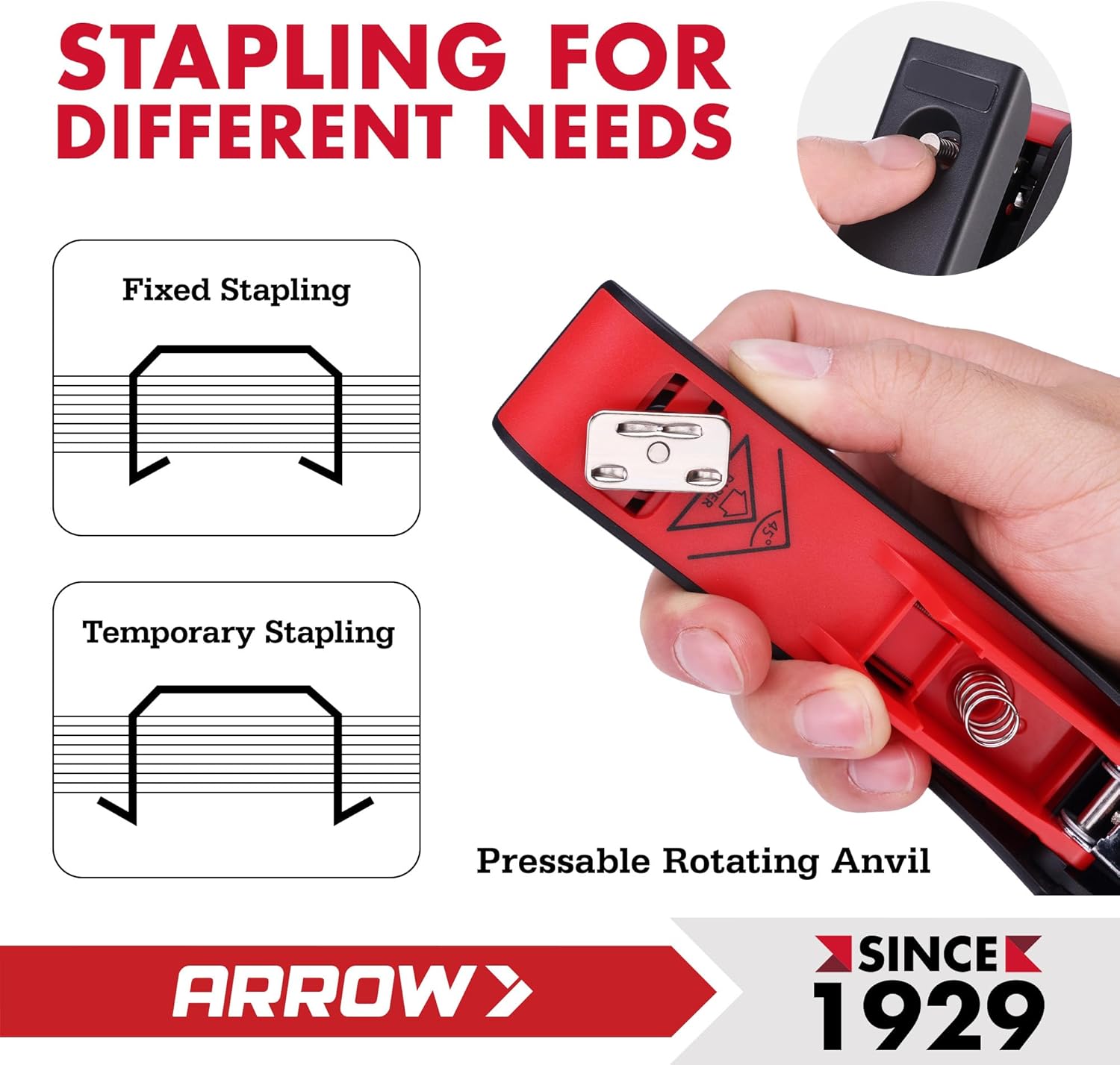 Arrow Office Stapler Set, 25 S - Stapler Half Strip บทวิจารณ์และราคา