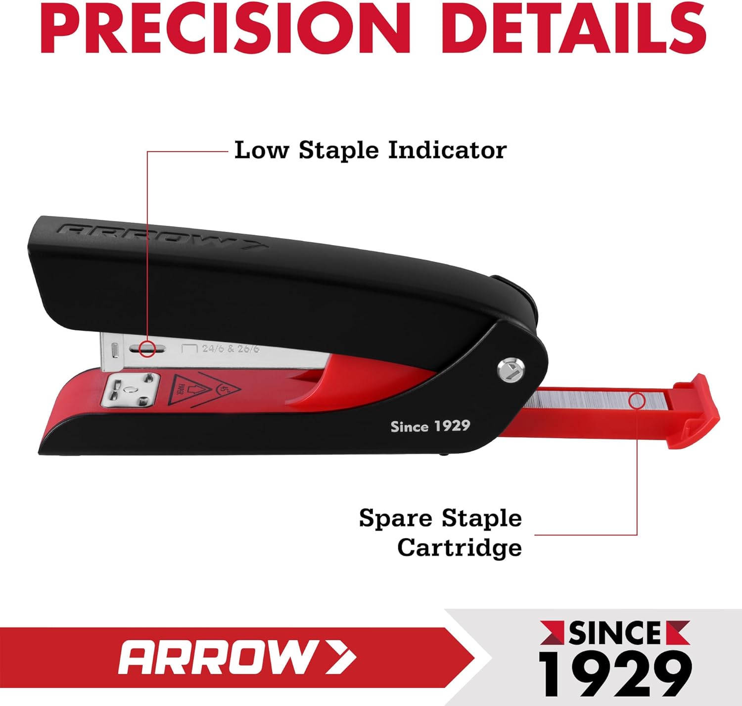 Arrow Office Stapler Set, 25 S - Stapler Half Strip บทวิจารณ์และราคา