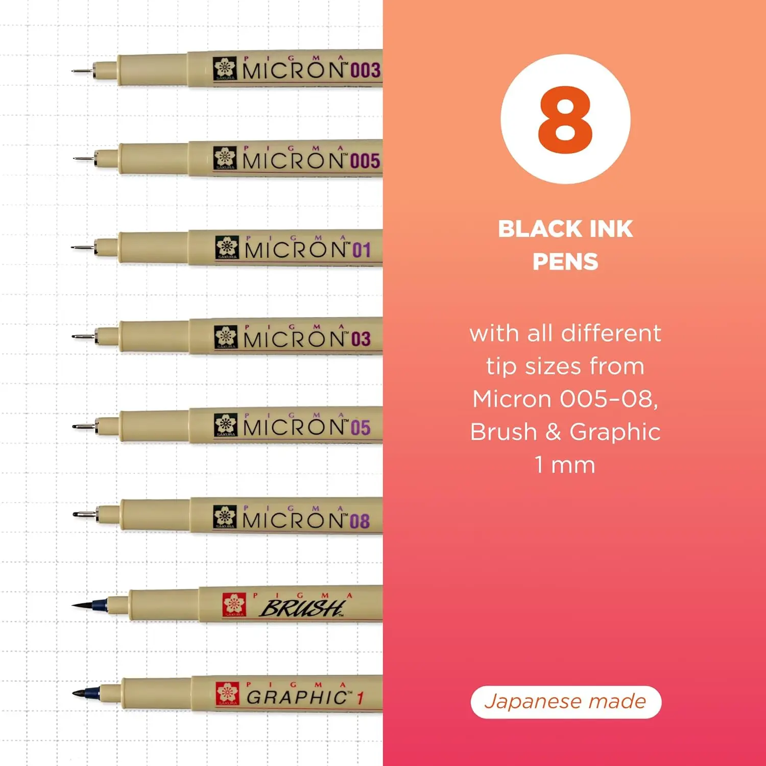 Fineliner Drawing Pens Set, 8  - Archive Box Set บทวิจารณ์และราคา